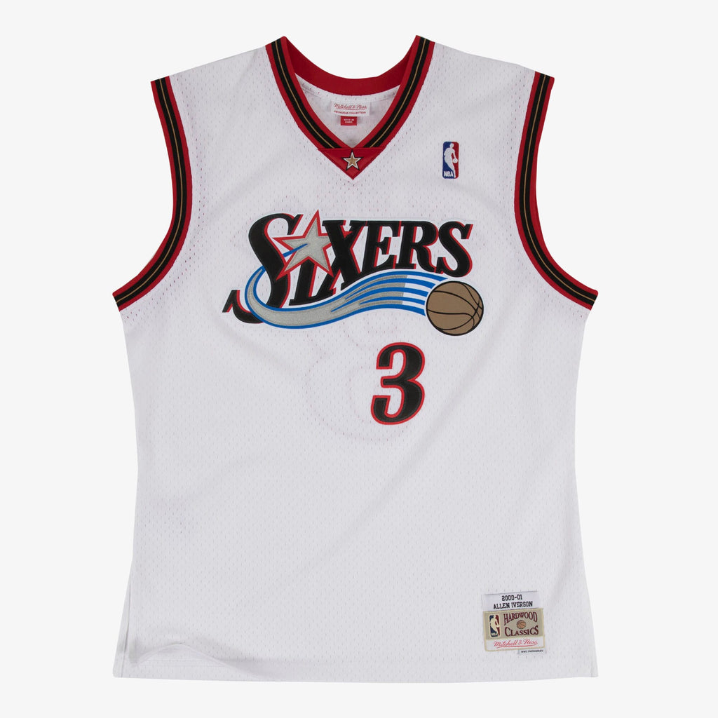 Allen Iverson Philadelphia 76ers 2000 - 01 Swingman Home Basketball Jersey