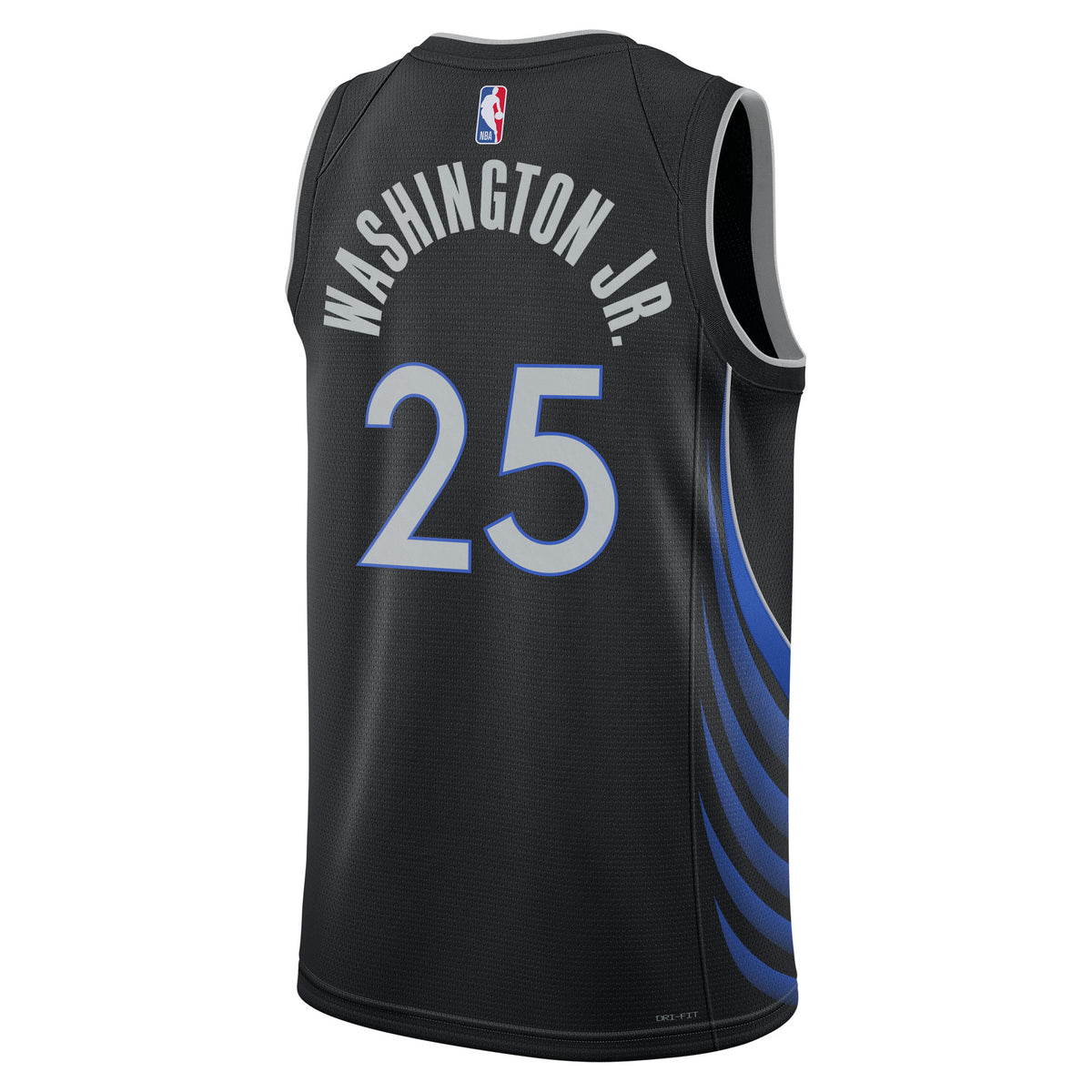 P.J. Washington Jr. Dallas Mavericks 2025/26 City Edition Swingman Basketball Jersey - Black - Unisex