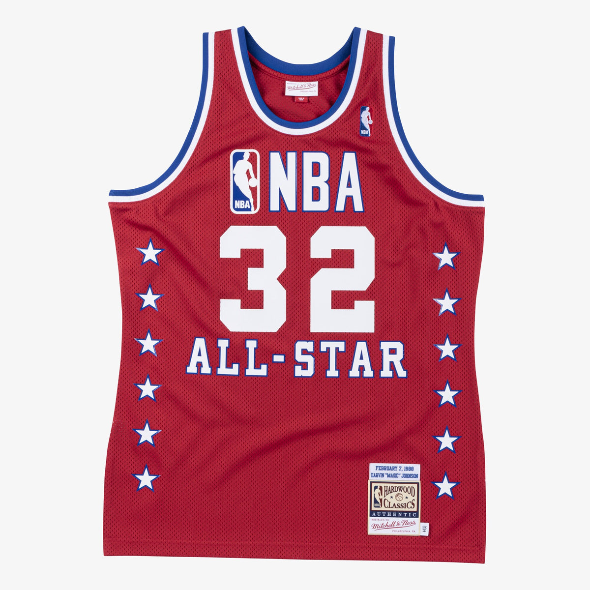 Magic Johnson Los Angeles Lakers 1988 All - Star West Authentic Basketball Jersey