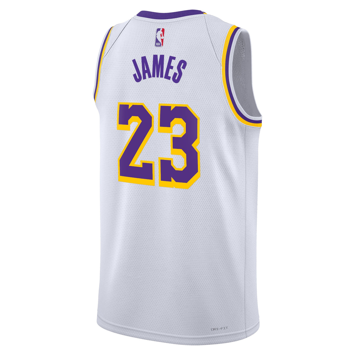 LeBron James Los Angeles Lakers Association Edition Swingman Basketball Jersey - White - Unisex