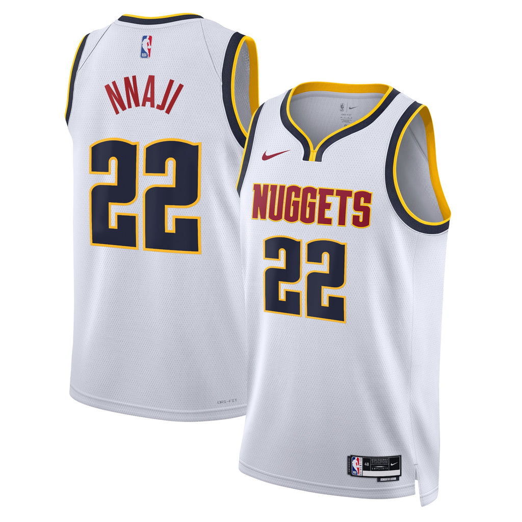 Zeke Nnaji Denver Nuggets Association Edition Swingman Basketball Jersey - White - Unisex