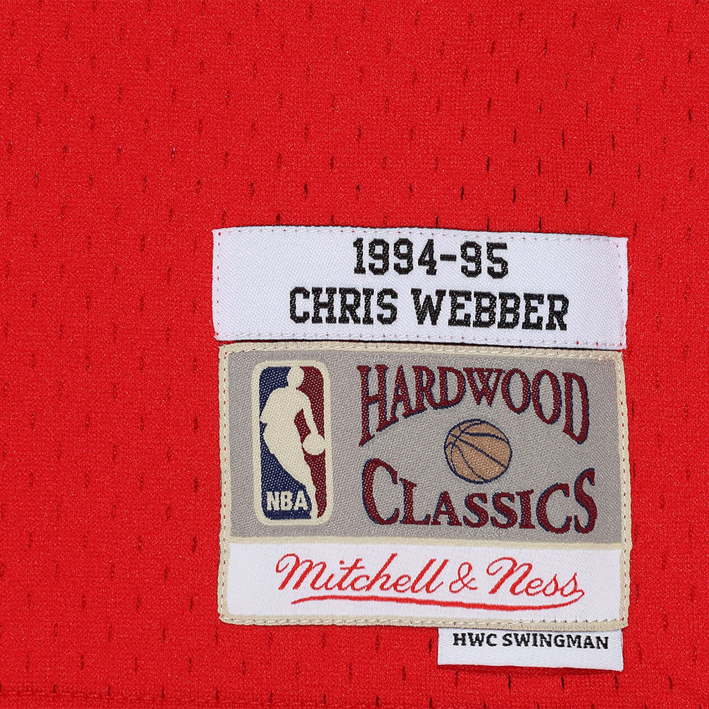 Chris Webber Washington Bullets 1994 Hardwood Classics Swingman Road Basketball Jersey - Scarlett - Mens