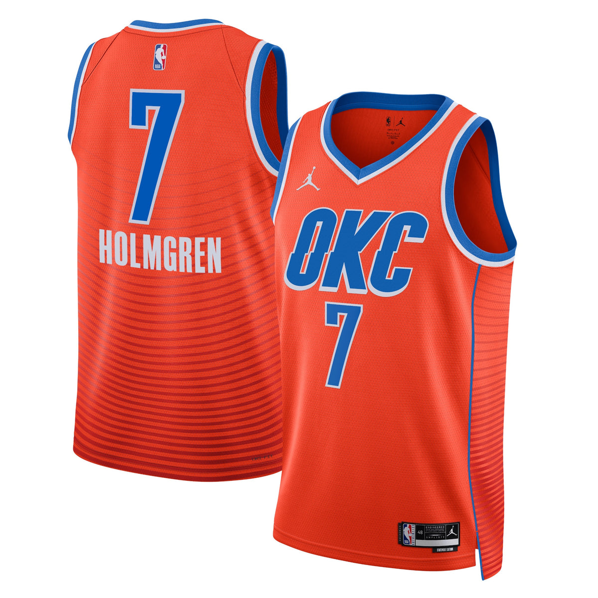 Chet Holmgren Oklahoma City Thunder Statement Edition Swingman Basketball Jersey - Orange - Unisex