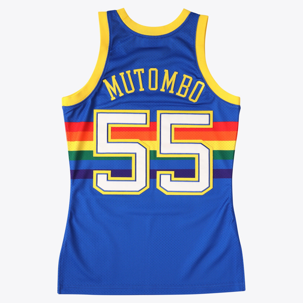 Dikembe Mutombo Denver Nuggets Authentic Basketball Jersey - Royal Blue
