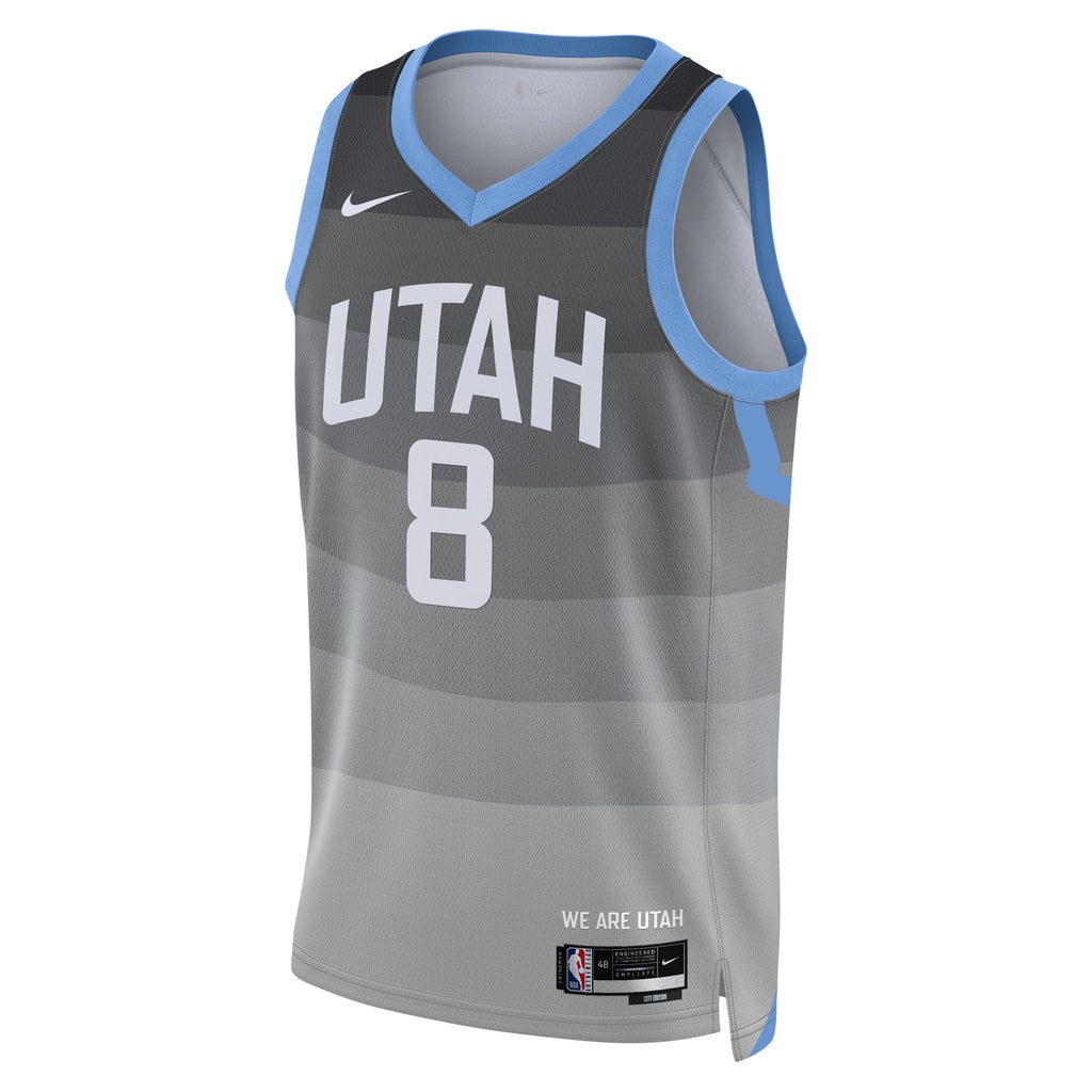 Isaiah Collier Utah Jazz 2025/26 City Edition Swingman Basketball Jersey - Gray - Unisex