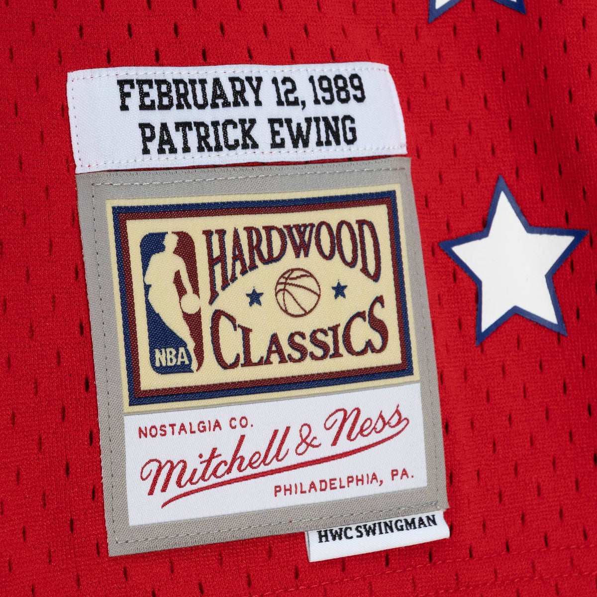 Patrick Ewing New York Knicks 1989 All - Star Authentic Swingman Basketball Jersey - Scarlet