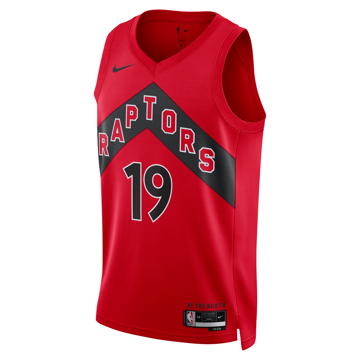 Jakob Poeltl Toronto Raptors Icon Edition Swingman Basketball Jersey - Red - Unisex