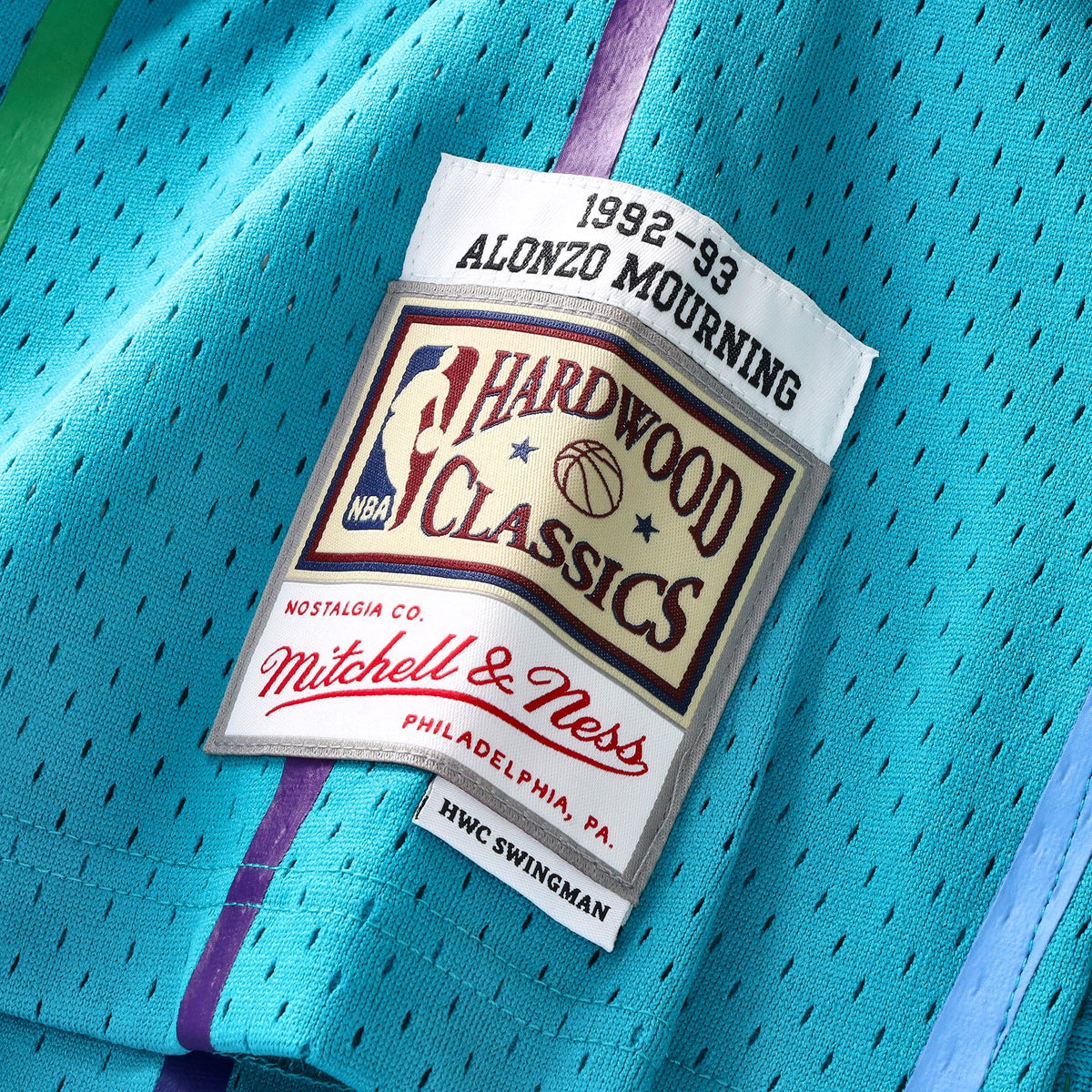Alonzo Mourning Charlotte Hornets Swingman Basketball Jersey